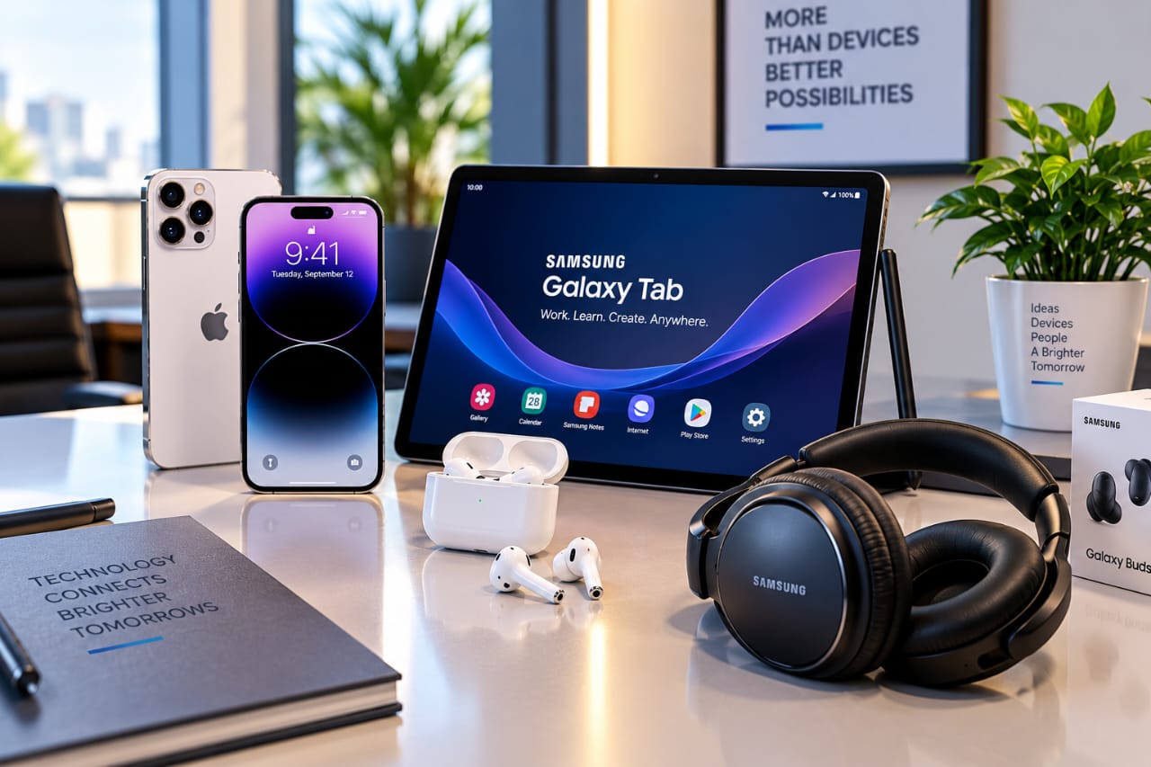 cellphones and tabs